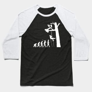 Arborist Evolution Baseball T-Shirt